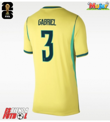 Brasil Gabriel Magalhaes #3 Primera Equipación Mujer Mundial 2026 Manga Corta
